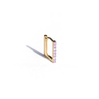 LA SENSATIONNELLE NÉON - 9 karat solid Gold Emeralds single earring