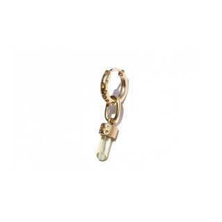 L'EXQUISE CITRON - 9 karat solid gold, Quartz and Yellow Sapphires single earring