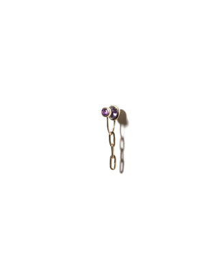 DIPTYK PAON - 9 karat solid gold Tourmalines single earring