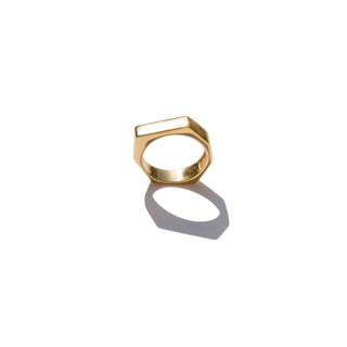 ECROU - 14 karat gold plated sterling silver ring